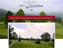 Tablet Screenshot of oxbowgolfcourse.com